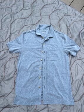 The Normal Brand Men's Active Puremeso  Light Blue Weekend  Button-Down size S